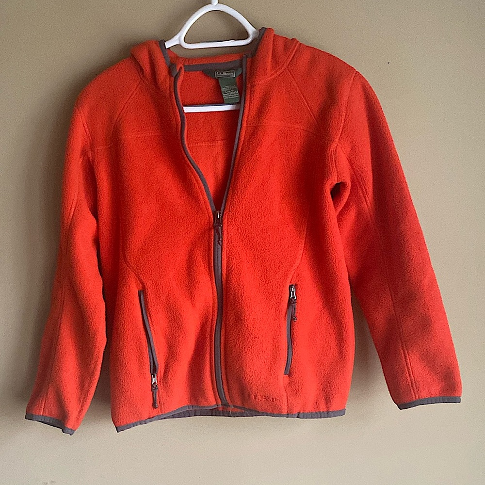 LLBean front zip unisex hoodie Size: Youth L